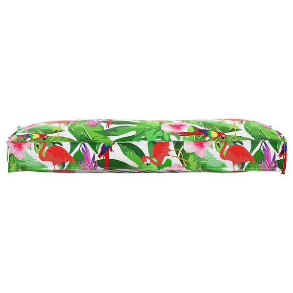 vidaXL Μαξιλάρι παλέτας για πλάτη Floral Πολύχρωμο 120 x 40 x 12 cm