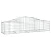 vidaXL Συρματοκιβώτια Τοξωτά 4 τεμ. 200x50x40/60 εκ. Γαλβαν. Ατσάλι