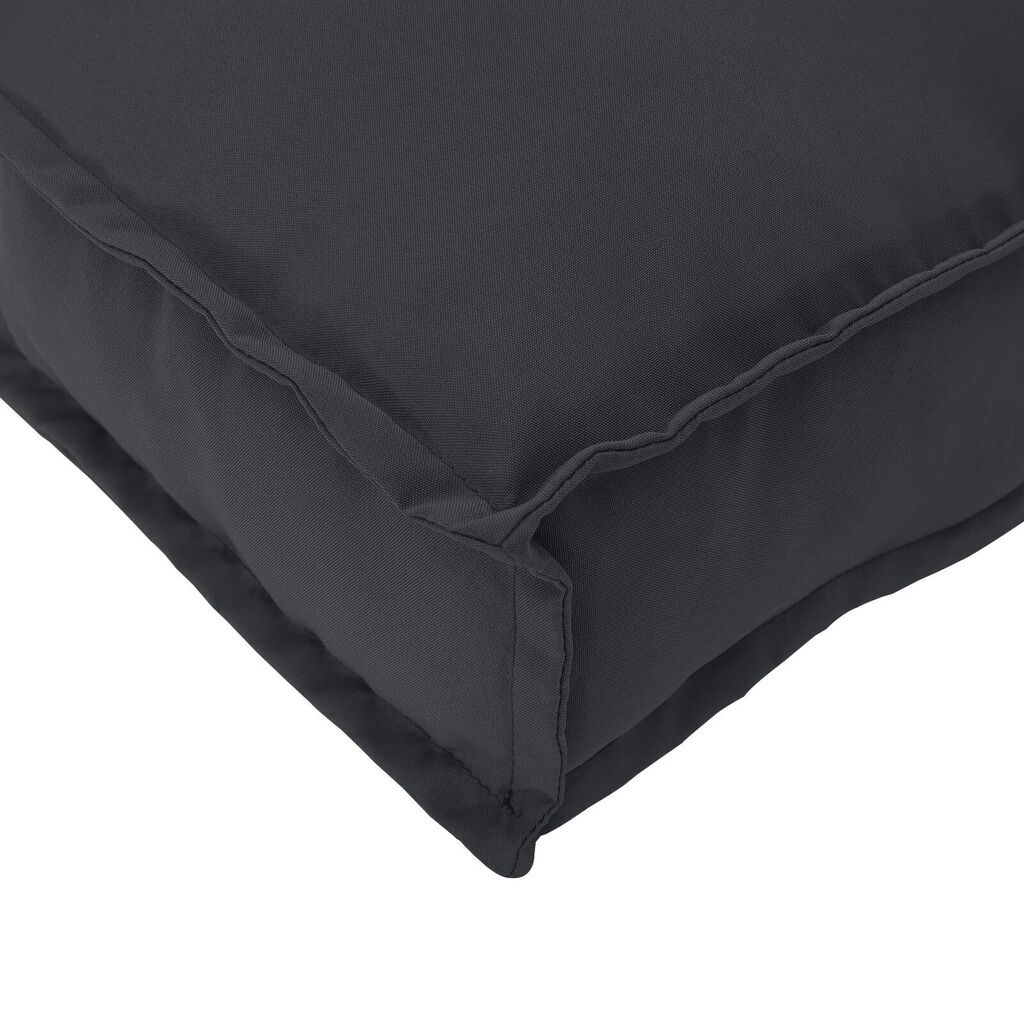 vidaXL Μαξιλάρι Παλέτας για Μπάγκα Μαύρο 120x40x8 εκ. Υφασμάτινο