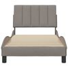 vidaXL Σκελετός Κρεβατιού Χωρίς Στρώμα Taupe 80x200 εκ. Υφασμάτινο