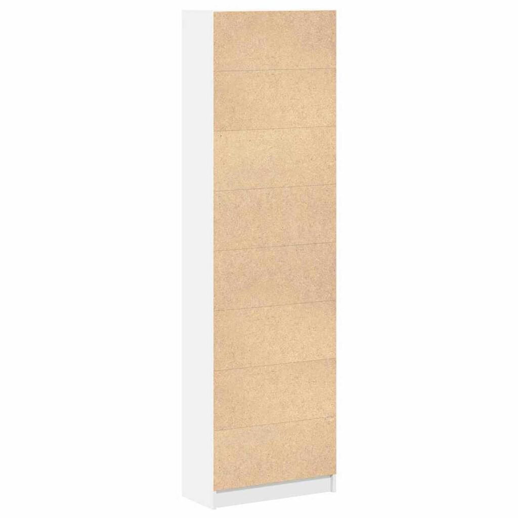 vidaXL Ντουλάπι με ράφι Λευκό 55 x 25 x 189 εκ. Επεξεργασμένο ξύλο