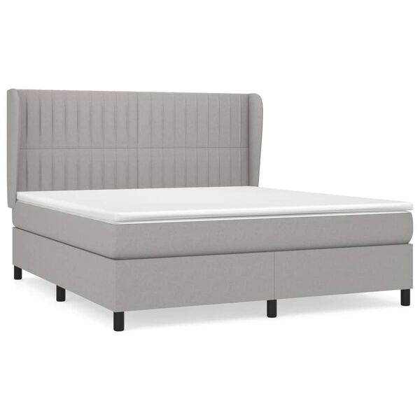 vidaXL &Kappa;&rho;&epsilon;&beta;ά&tau;&iota; Boxspring &mu;&epsilon; &Sigma;&tau;&rho;ώ&mu;&alpha; &Alpha;&nu;. &Pi;&rho;ά&sigma;&iota;&nu;&omicron; 160x200&epsilon;&kappa; &Upsilon;&phi;&alpha;&sigma;&mu;ά&tau;&iota;&nu;&omicron;