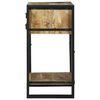 vidaXL End Table Καφέ 40 x 40 x 80 cm Μασίφ ακατέργαστο ξύλο μάνγκο