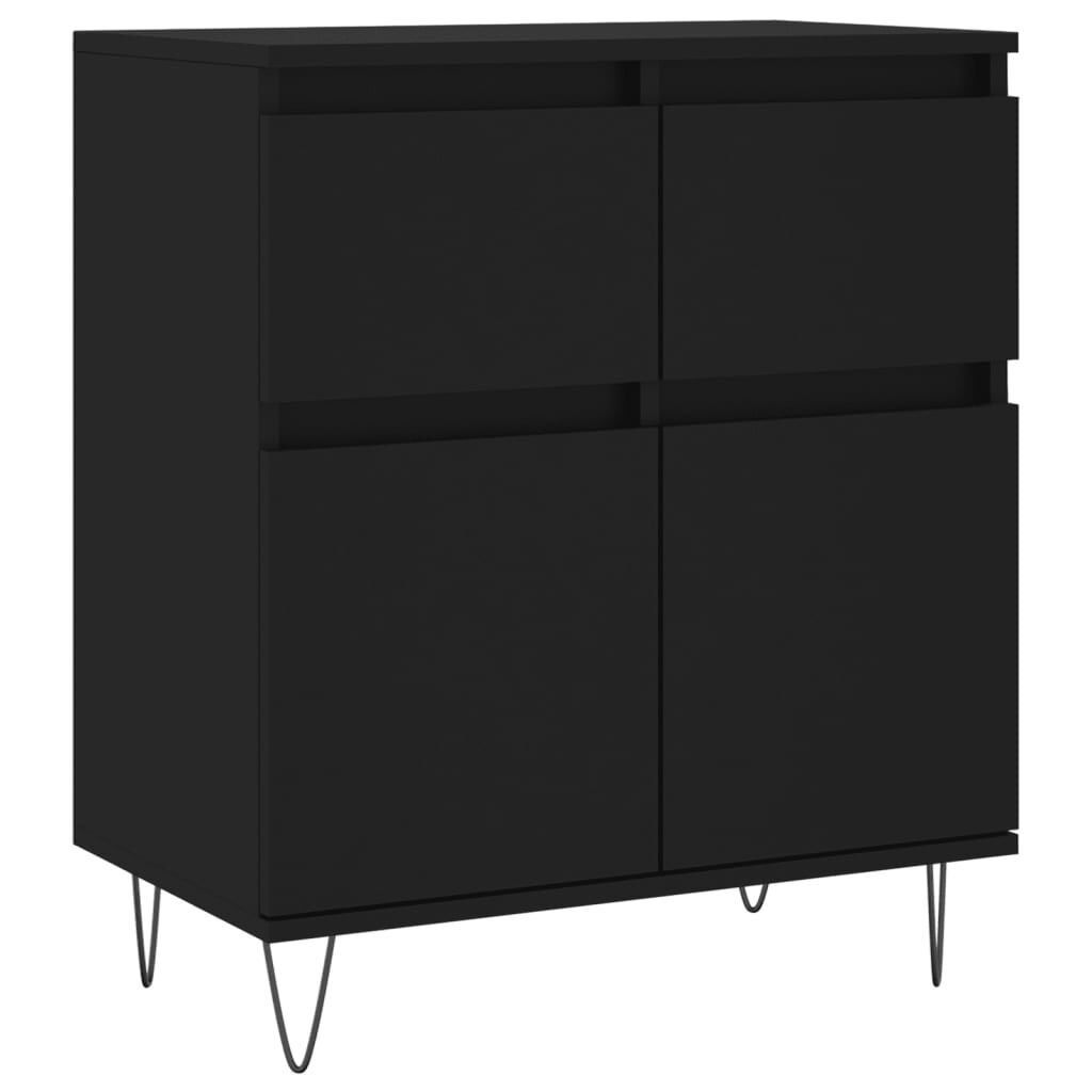 vidaXL Ντουλάπι Μαύρο 60x35x70 εκ. από Επεξεργασμένο Ξύλο
