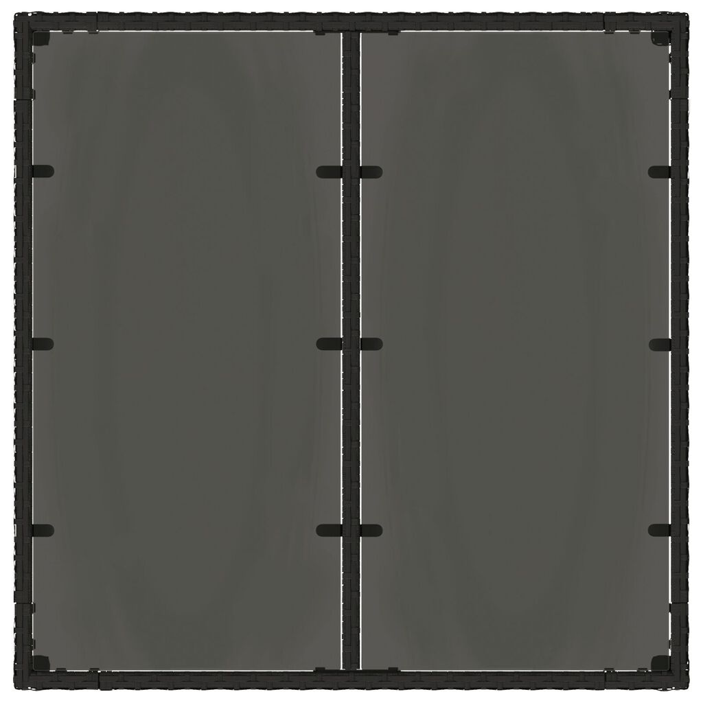vidaXL Σέτ φαγητού για κήπο 5 pcs Μαύρο 90 x 90 x 75 cm