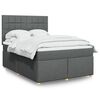 vidaXL &Kappa;&rho;&epsilon;&beta;ά&tau;&iota; Boxspring &mu;&epsilon; &Sigma;&tau;&rho;ώ&mu;&alpha; &Sigma;&kappa;&omicron;ύ&rho;&omicron; &Gamma;&kappa;&rho;&iota; 140x190 &epsilon;&kappa;. &Upsilon;&phi;&alpha;&sigma;&mu;ά&tau;&iota;&nu;&omicron;