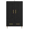 vidaXL Highboard &Mu;&alpha;ύ&rho;&eta; &Omicron;&xi;&upsilon;ά 69,5 x 31 x 115 &epsilon;&kappa;. &Epsilon;&pi;&epsilon;&xi;&epsilon;&rho;&gamma;&alpha;&sigma;&mu;έ&nu;&omicron; &xi;ύ&lambda;&omicron;