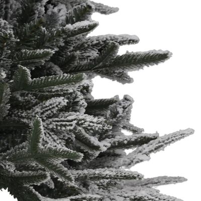 vidaXL Χριστουγεν Δέντρο Τεχνητό Προφωτισμένο Τεχν. Χιόνι 210εκ PVC&PE