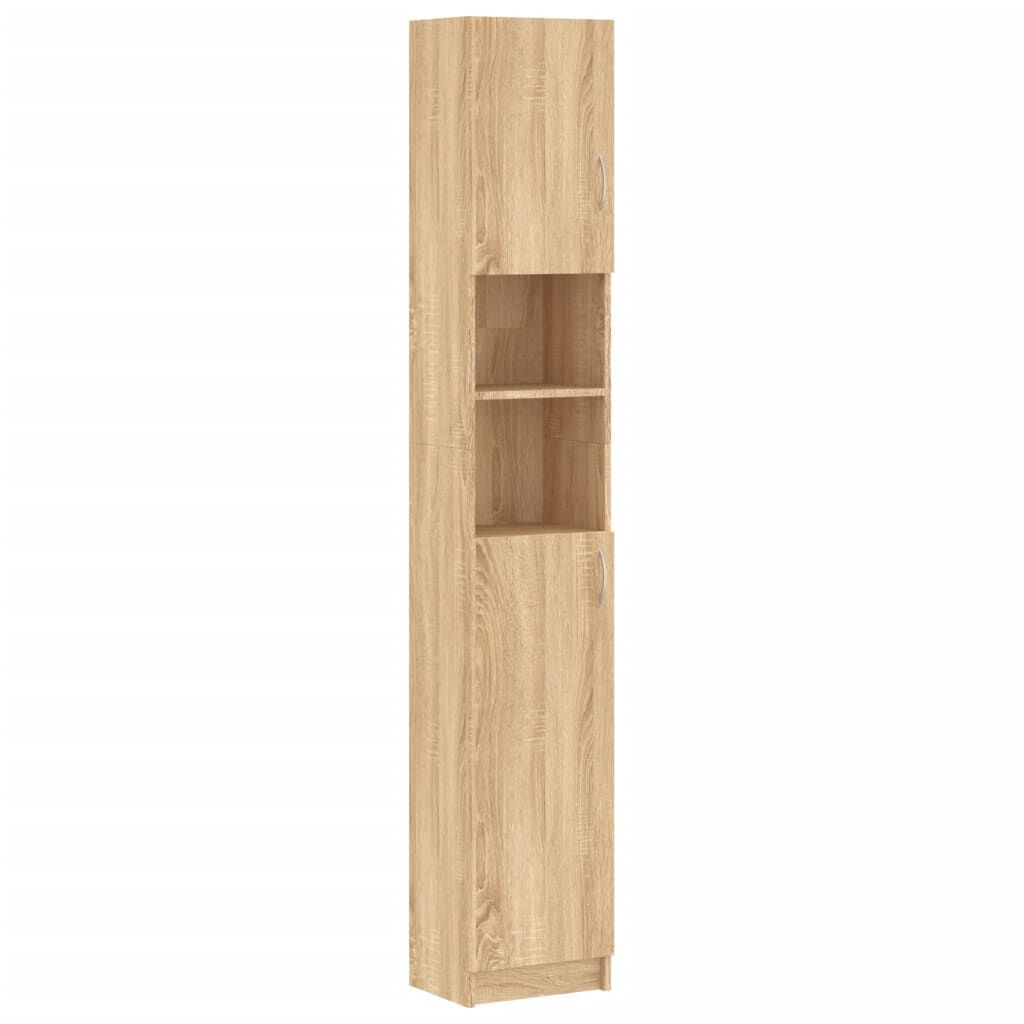 vidaXL Στήλη Μπάνιου Sonoma Δρυς 32 x 25,5 x 190 εκ. Επεξ. Ξύλο