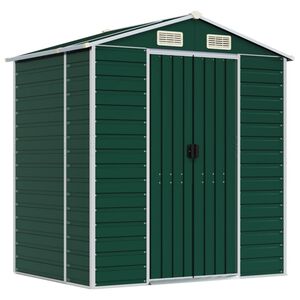 vidaXL &Alpha;&pi;&omicron;&theta;ή&kappa;&eta; &Kappa;ή&pi;&omicron;&upsilon; &Pi;&rho;ά&sigma;&iota;&nu;&eta; 191x130x198 &epsilon;&kappa;. &Gamma;&alpha;&lambda;&beta;&alpha;&nu;&iota;&sigma;&mu;έ&nu;&omicron; &Alpha;&tau;&sigma;ά&lambda;&iota;