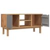 vidaXL Έπιπλο Τηλεόρασης OTTA Καφέ/Γκρι 113,5x43x57 εκ. Μασίφ Πεύκο