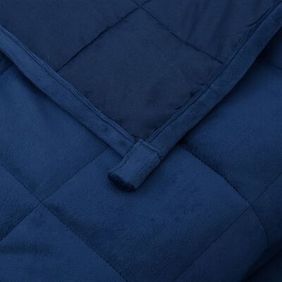 vidaXL Κουβέρτα Βαρύτητας Μπλε 135 x 200 εκ. 10 κ. Υφασμάτινη