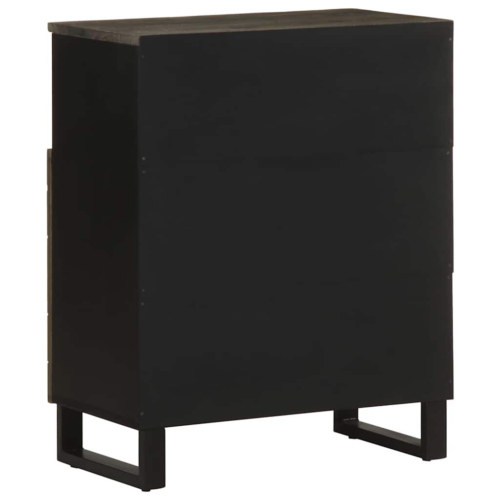 vidaXL Μπουφές Μαύρο 60x33x75 cm Μασίφ Ξύλο Μάνγκο