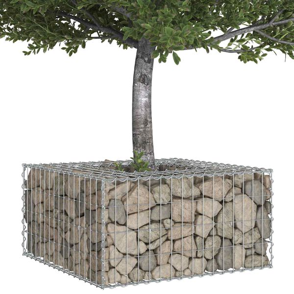 vidaXL &Alpha;&nu;&alpha;&sigma;&eta;&kappa;&omega;&mu;έ&nu;&omicron; &kappa;&rho;&epsilon;&beta;ά&tau;&iota; gabion &Alpha;&sigma;&eta;&mu;ί 80 x 80 x 40 cm