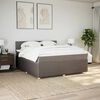 vidaXL &Kappa;&rho;&epsilon;&beta;ά&tau;&iota; Boxspring &mu;&epsilon; &Sigma;&tau;&rho;ώ&mu;&alpha; Taupe 180x200 &epsilon;&kappa;. &Upsilon;&phi;&alpha;&sigma;&mu;ά&tau;&iota;&nu;&omicron;