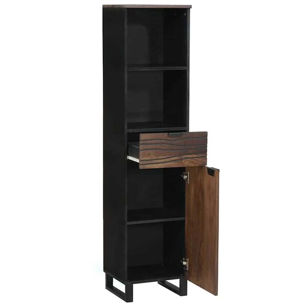 vidaXL Ντουλάπα Μπάνιου με ράφι με αποθήκευση Καφέ 38 x 33 x 160 εκ.