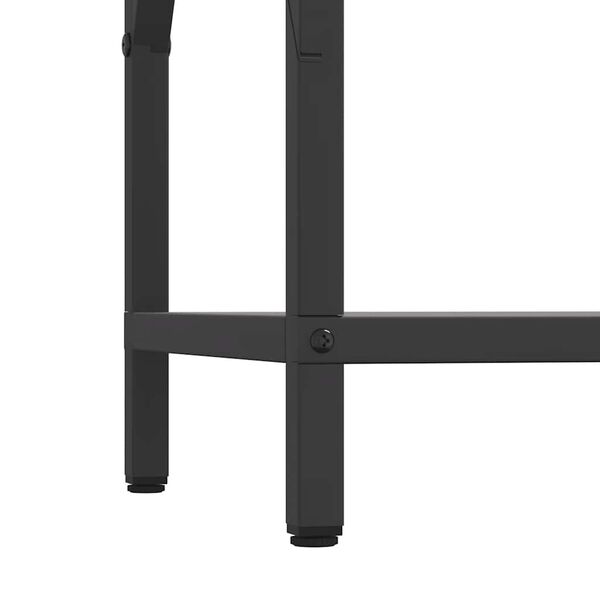 vidaXL Ράφι για καυσόξυλα Μαύρο 34x25x70 cm Ατσάλι ψυχρής έλασης