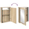 vidaXL Σετ Επίπλων Μπάνιου με ράφι με πόρτα 2 pcs Καφέ 60 x 30 x 60 cm