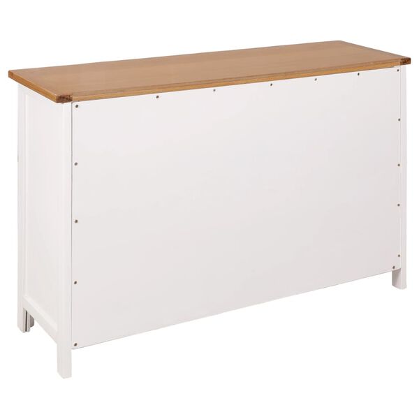 vidaXL Μπουφές 110 x 33,5 x 70 εκ. από Μασίφ Ξύλο Δρυός