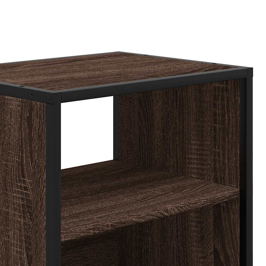 vidaXL Επίτοιχα κομοδίνα 2 τεμάχια καφέ δρυς 40x31x39,5 cm