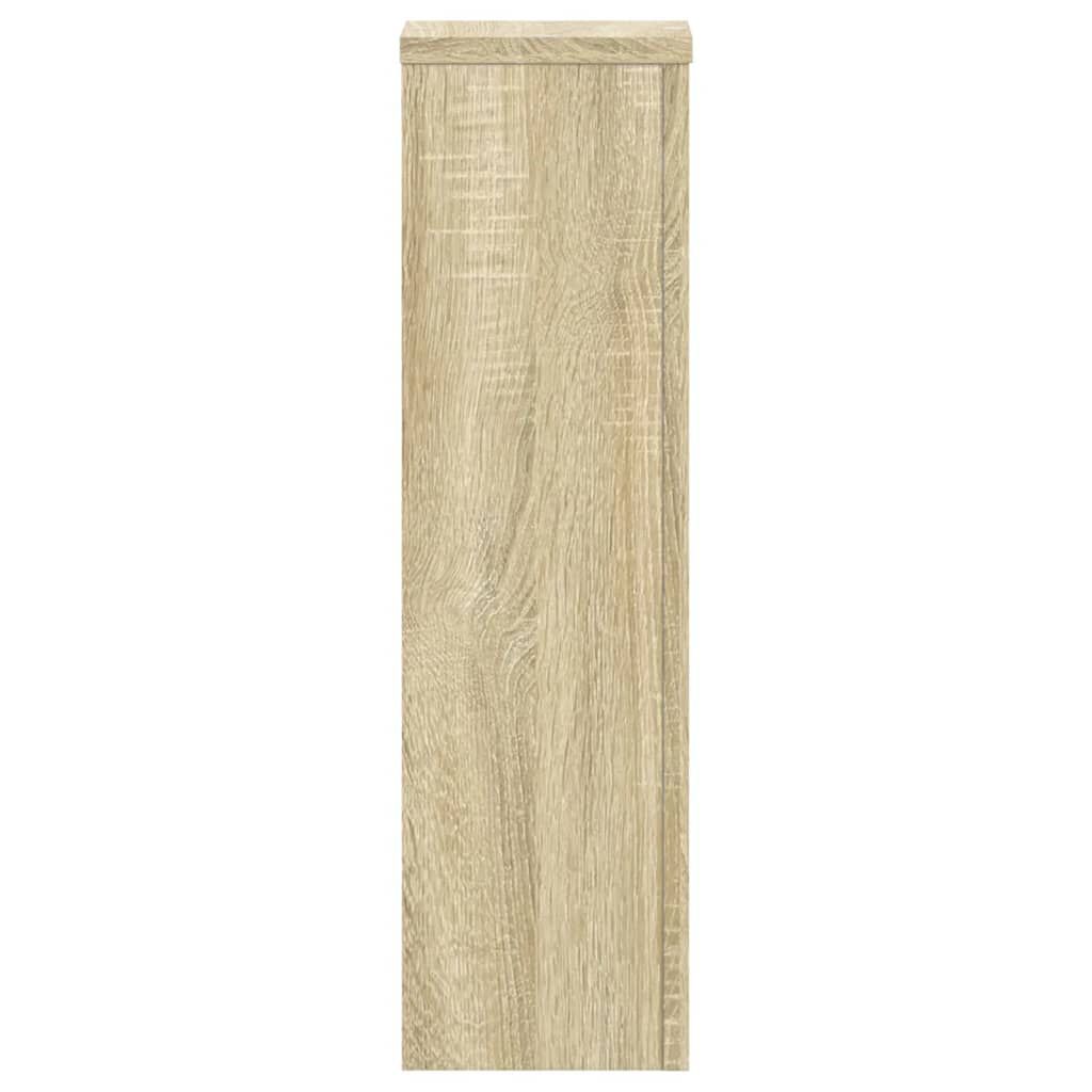 vidaXL Βάσεις Φυτών 2 Τεμ. Sonoma Δρυς 17x17x60 εκ. Επεξεργασμένο Ξύλο