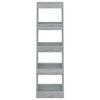 vidaXL Βιβλιοθήκη/Διαχωριστικό Χώρου Γκρι Sonoma 40x30x135 εκ.