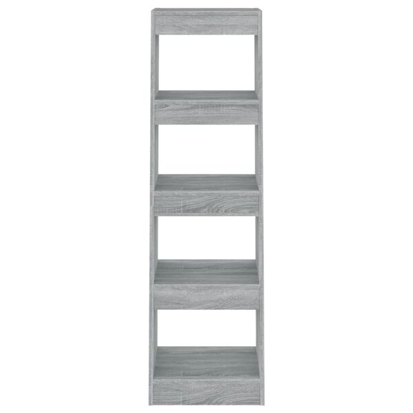 vidaXL Βιβλιοθήκη/Διαχωριστικό Χώρου Γκρι Sonoma 40x30x135 εκ.