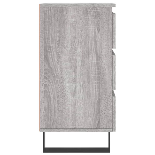 vidaXL Κομοδίνα 2 τεμ. Γκρι Sonoma 40x35x69 εκ. από Επεξεργασμένο Ξύλο