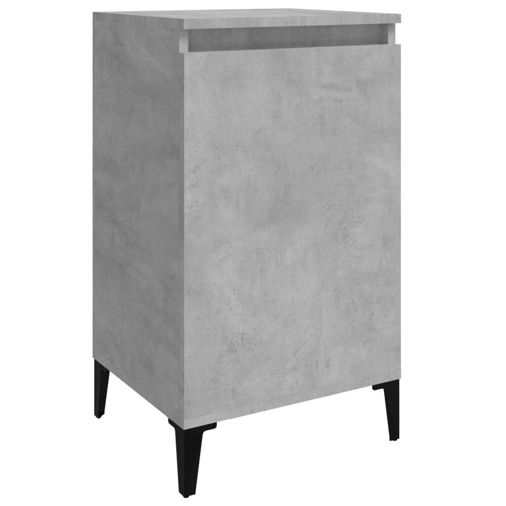 vidaXL Κομοδίνα 2 τεμ. Γκρι Σκυροδέματος 40x35x70 εκ. Επεξεργ. Ξύλο