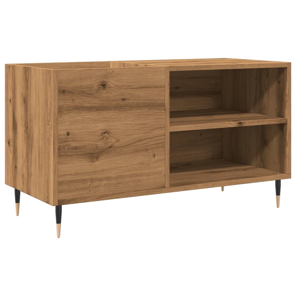 ντουλάπι δίσκων vidaXL Δρυς τεχνίτης 84,5x38x48 cm Κατασκευασμένο ξύλο