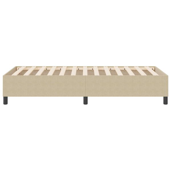 vidaXL Κρεβάτι Box Spring Ανοιχτό Πράσινο Γκρι 90x200 εκ Ύφασμα Κορντουρόι