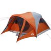 vidaXL Σκηνή Κάμπινγκ Τούνελ 6 Ατόμων Αδιάβροχη Γκρι/Πορτοκαλί