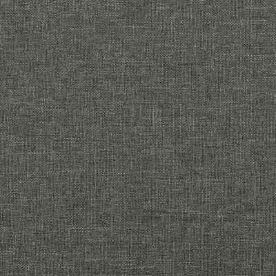 vidaXL Πλαίσιο Κρεβατιού Boxspring Σκούρο Γκρι 140x190 εκ. Υφασμάτινο