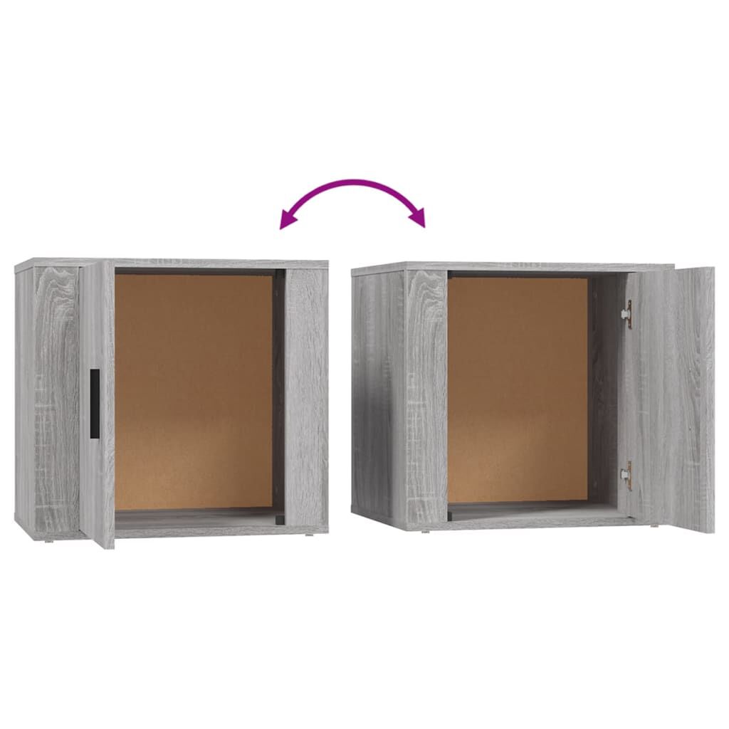 vidaXL Κομοδίνο Γκρι Sonoma 50x39x47 εκ.