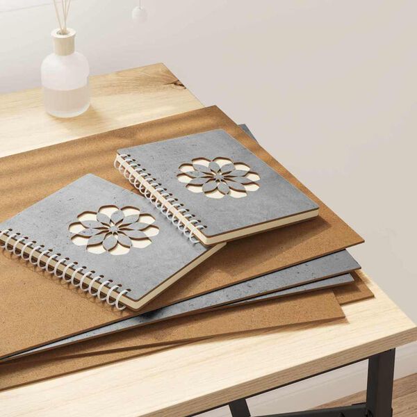 vidaXL Πίνακες Διακόσμησης 12 pcs Γκρι σκυροδέματος 30 x 42 x 0.3 εκ