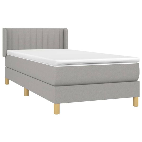 vidaXL &Kappa;&rho;&epsilon;&beta;ά&tau;&iota; Boxspring &mu;&epsilon; &Sigma;&tau;&rho;ώ&mu;&alpha; &Alpha;&nu;&omicron;&iota;&chi;&tau;ό &Gamma;&kappa;&rho;&iota; 90x190 &epsilon;&kappa;. &Upsilon;&phi;&alpha;&sigma;&mu;ά&tau;&iota;&nu;&omicron;