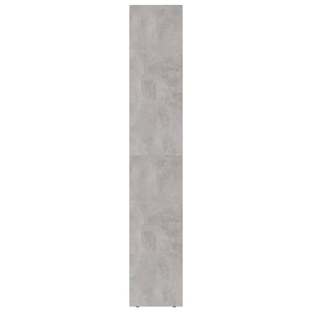 vidaXL Βιβλιοθήκη Γκρι του Σκυροδέματος 36x30x171 εκ. από Επεξ. Ξύλο