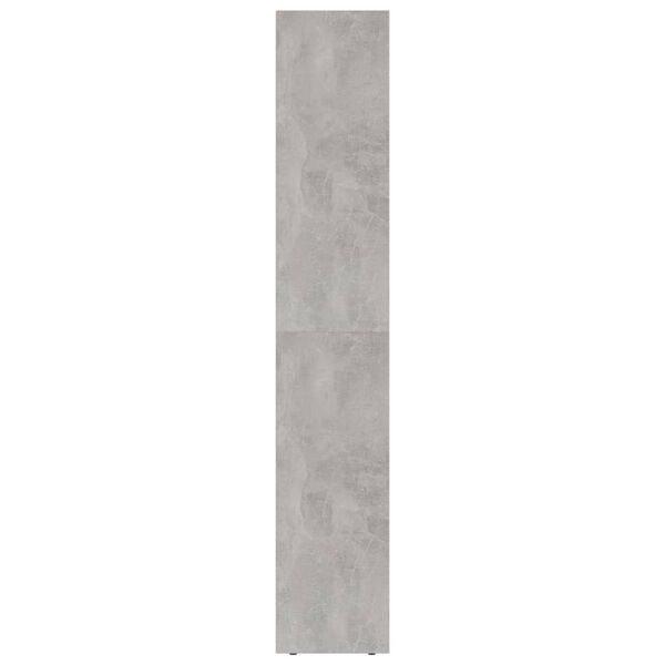 vidaXL Βιβλιοθήκη Γκρι του Σκυροδέματος 36x30x171 εκ. από Επεξ. Ξύλο