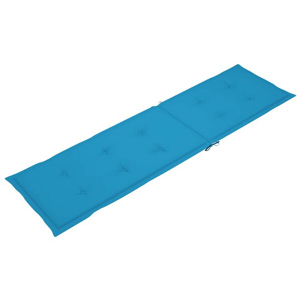 vidaXL Μαξιλάρι Σεζλόνγκ Μπλε (75+105) x 50 x 4 εκ.