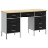 vidaXL &Nu;&tau;&omicron;&upsilon;&lambda;ά&pi;&alpha; &Epsilon;&rho;&gamma;&alpha;&sigma;ί&alpha;&sigmaf; 3 pcs &Mu;&alpha;ύ&rho;&omicron; &Mu;&eta;&chi;&alpha;&nu;&iota;&sigma;&mu;έ&nu;&omicron; &xi;ύ&lambda;&omicron; &kappa;&alpha;&iota; &alpha;&tau;&sigma;ά&lambda;&iota;