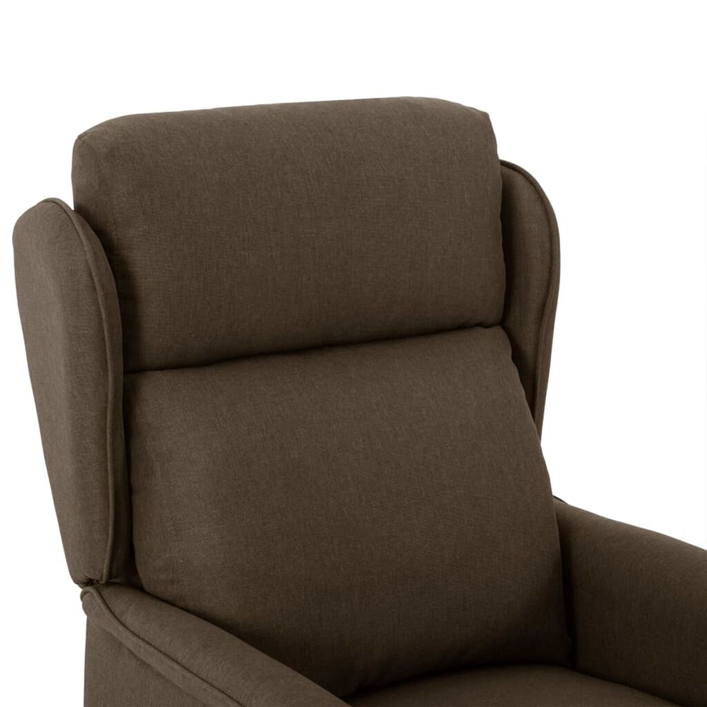 vidaXL Πολυθρόνα Ανακλινόμενη Καφέ 67,5x93,5x101,5 εκ Υφασμάτινη