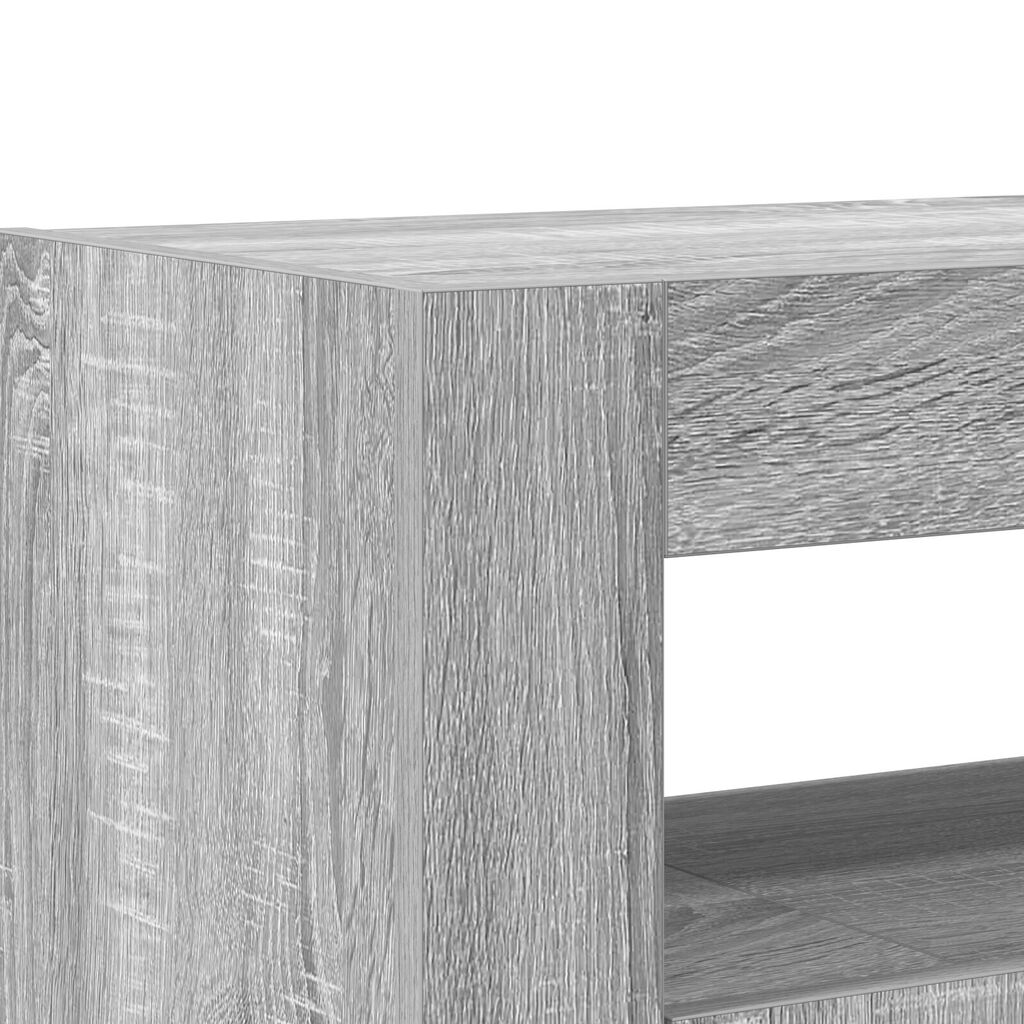vidaXL Βιτρίνα Γκρι sonoma Κατασκευασμένο ξύλο 116 x 30 x 75 εκ Βιτρίνα