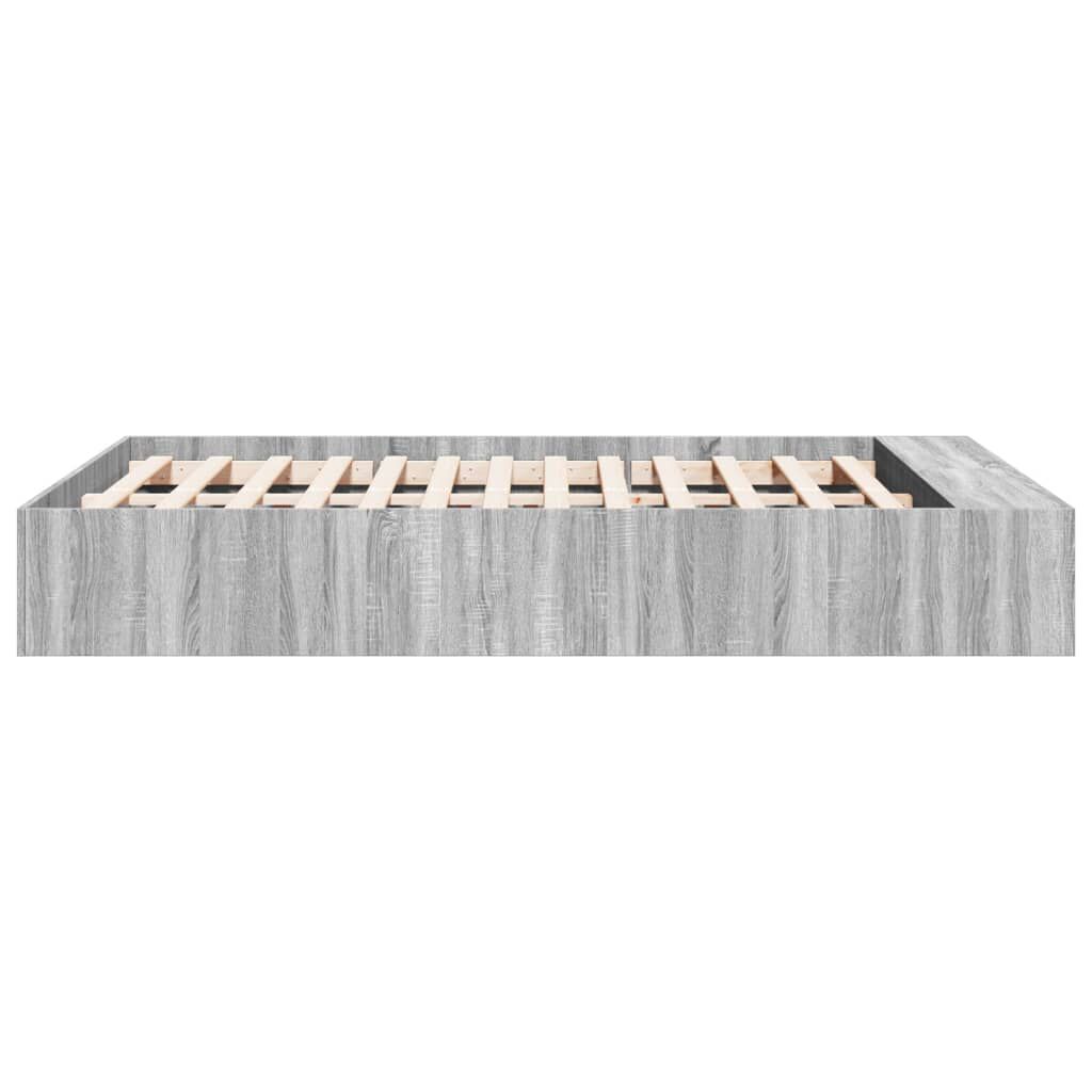 vidaXL Πλαίσιο Κρεβατιού Γκρι Sonoma 120x200 εκ. Επεξεργασμένο Ξύλο