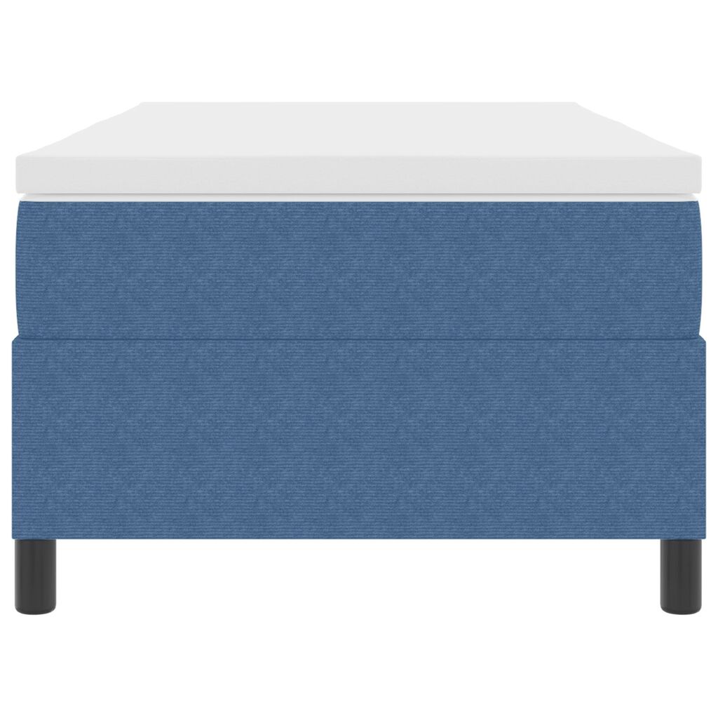 vidaXL Κρεβάτι με Στρώμα Μπλε 80x200 cm Καπιτονέ Ύφασμα