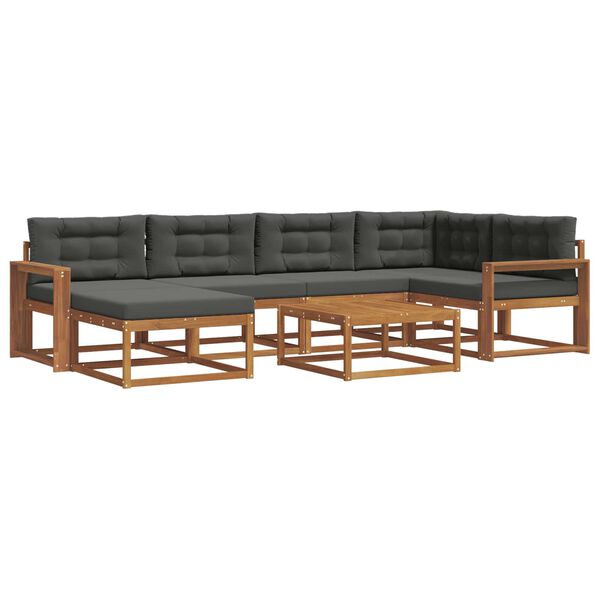 vidaXL &Sigma;&epsilon;&iota;&rho;ά &Kappa;&alpha;&nu;&alpha;&pi;έ &Epsilon;&xi;&omega;&tau;&epsilon;&rho;&iota;&kappa;&omicron;ύ &mu;&epsilon; &mu;&alpha;&xi;&iota;&lambda;ά&rho;&iota; 7 pcs &Phi;&upsilon;&sigma;&iota;&kappa;ό &kappa;&alpha;&iota; &Alpha;&nu;&theta;&rho;&alpha;&kappa;ί