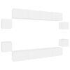 vidaXL Σετ Επίπλου Τηλεόρασης 8 Τεμαχίων Λευκό από Επεξεργασμένο Ξύλο