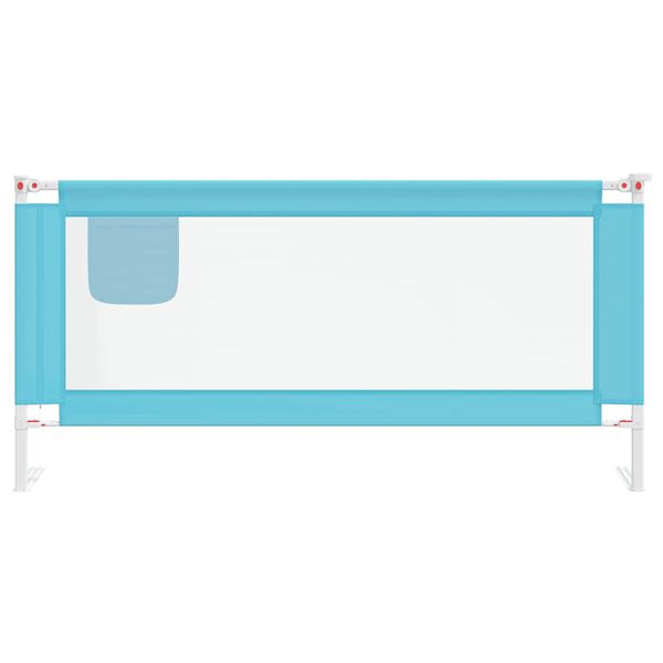 vidaXL Μπάρα Κρεβατιού Προστατευτική Μπλε 190 x 25 εκ. Υφασμάτινη