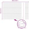 vidaXL Φράχτης με Στήλες. Γκρι 1.2 x 10 m Ατσάλι με επικάλυψη PVC