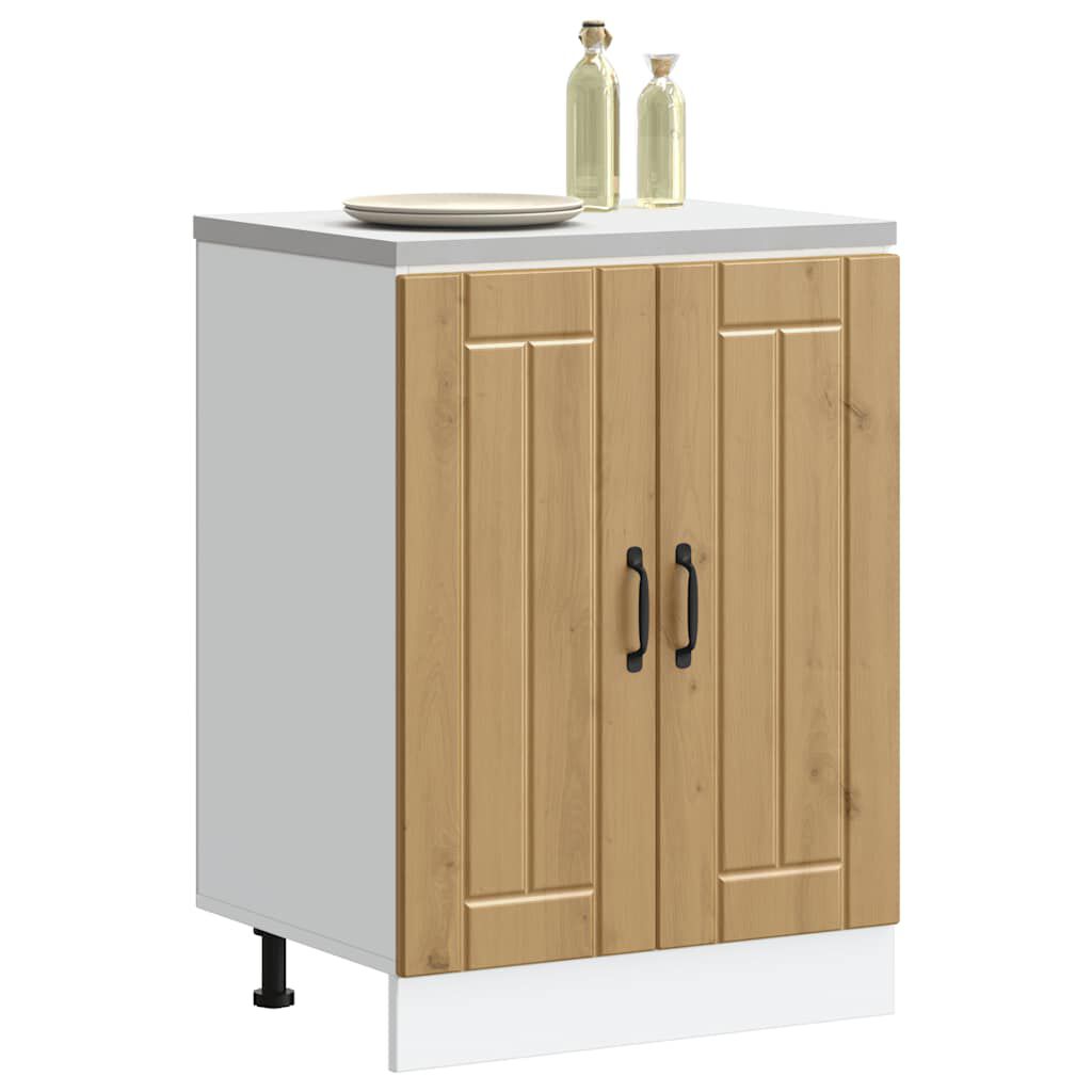 vidaXL Ντουλάπι βάσης νεροχύτη "Lucca" Artisan Oak Engineered Wood