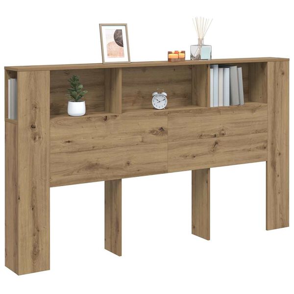 vidaXL Κεφαλάρι Με Αποθηκευτικό Χώρο 180x18,5x102,5 εκ. Επεξ. Ξύλο